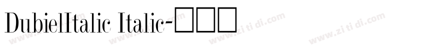 DubielItalic Italic字体转换